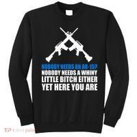 Nobody Needs An AR-15 Rifle Pro Gun Rights Sweatshirt thumb 0