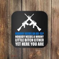 Nobody Needs An AR-15 Rifle Pro Gun Rights Coaster thumb 0