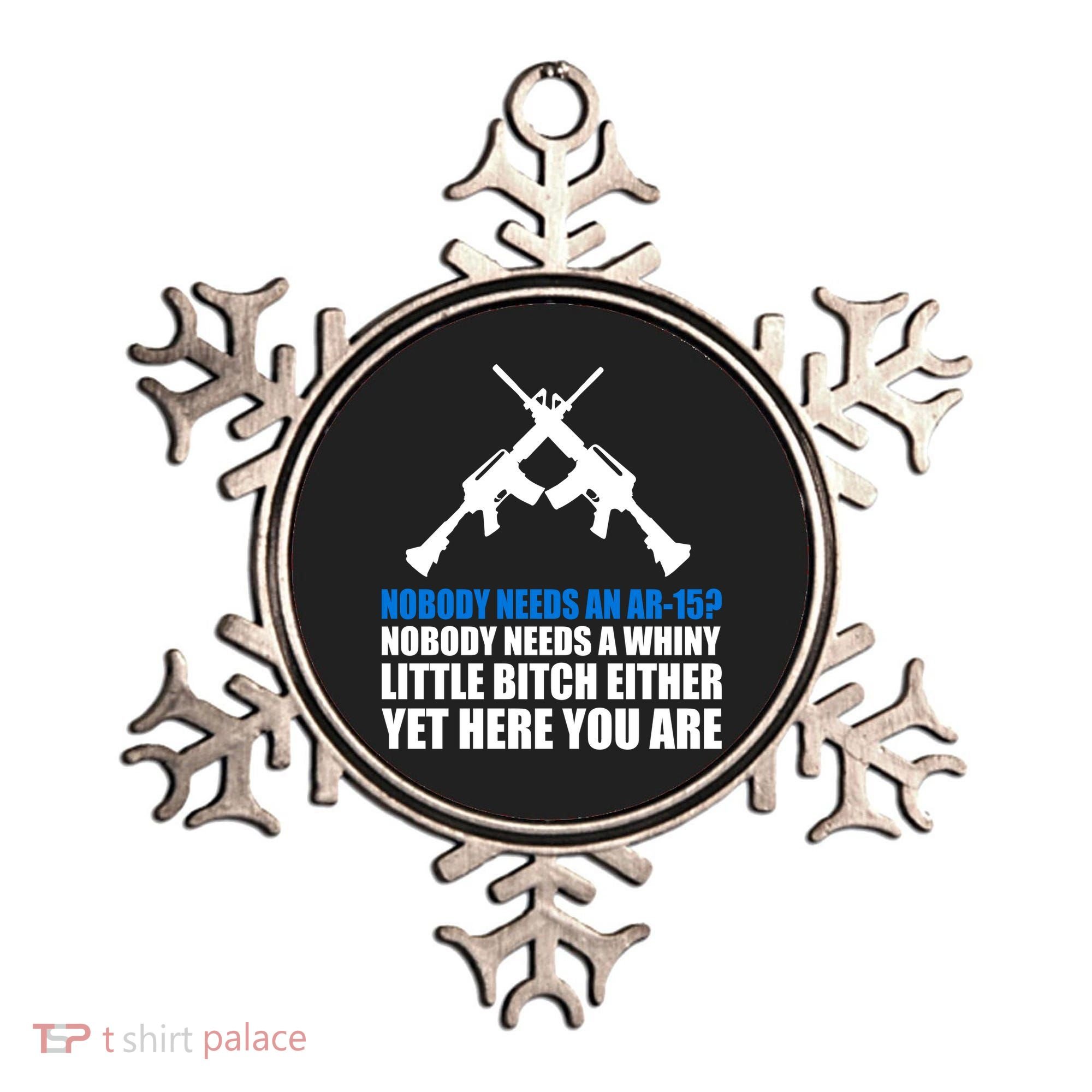 Nobody Needs An AR-15 Rifle Pro Gun Rights Ornament