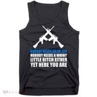 Nobody Needs An AR-15 Rifle Pro Gun Rights Tank Top thumb 0