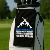 Nobody Needs An AR-15 Rifle Pro Gun Rights Golf Towel thumb 2