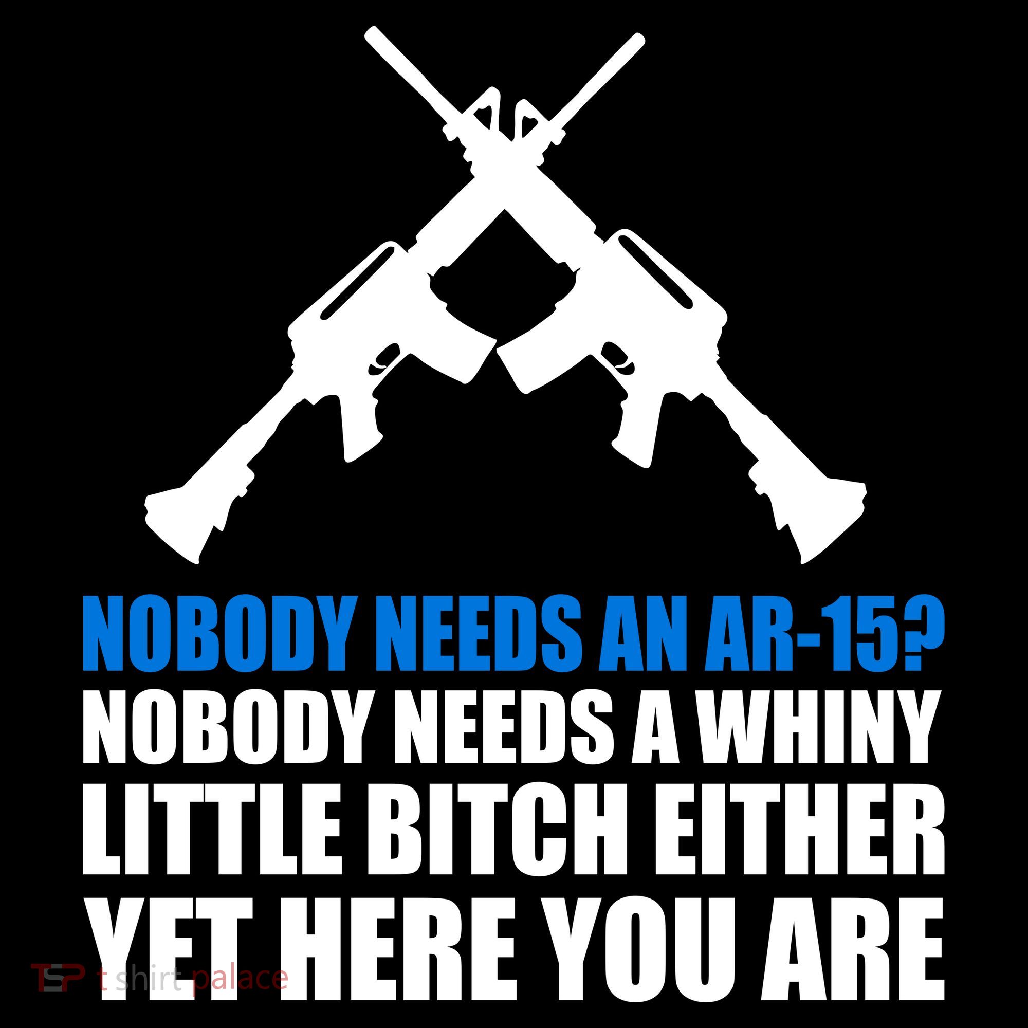 Nobody Needs An AR-15 Rifle Pro Gun Rights Women's T-Shirt
