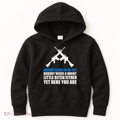 Nobody Needs An AR-15 Rifle Pro Gun Rights Kids Hoodie