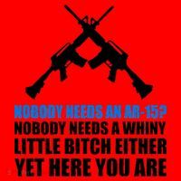 Nobody Needs An AR-15 Rifle Pro Gun Rights Santa Hat thumb 1