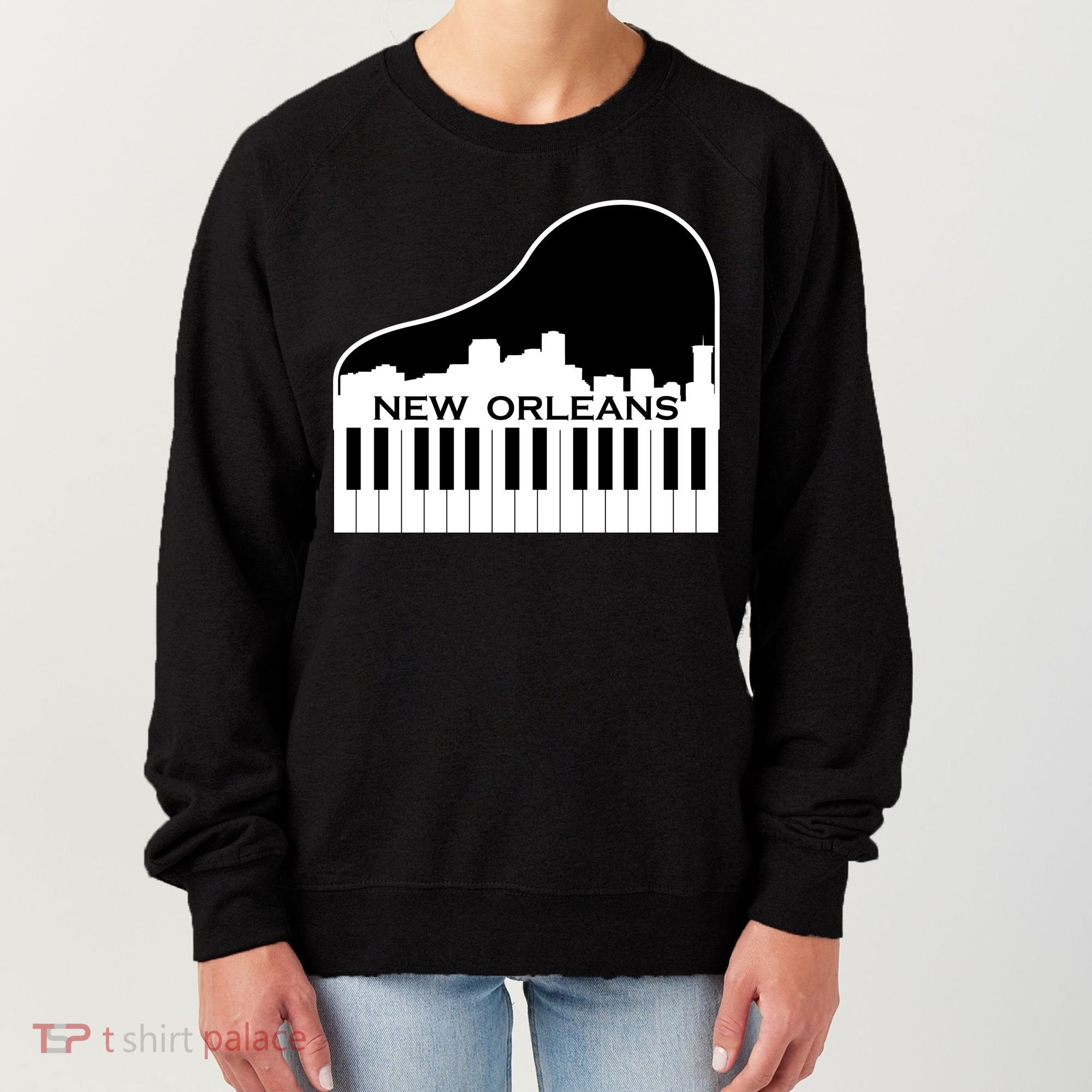 New Orleans Cool Piano Skyline Women's Sweatshirt