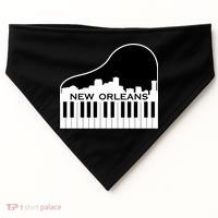 New Orleans Cool Piano Skyline USA-Made Doggie Bandana thumb 0
