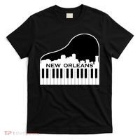 New Orleans Cool Piano Skyline T-Shirt thumb 0
