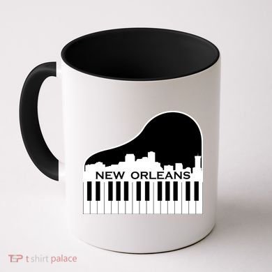New Orleans Cool Piano Skyline Coffee Mug