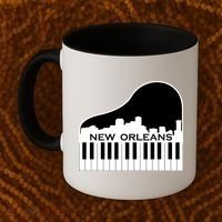 New Orleans Cool Piano Skyline Coffee Mug thumb 2