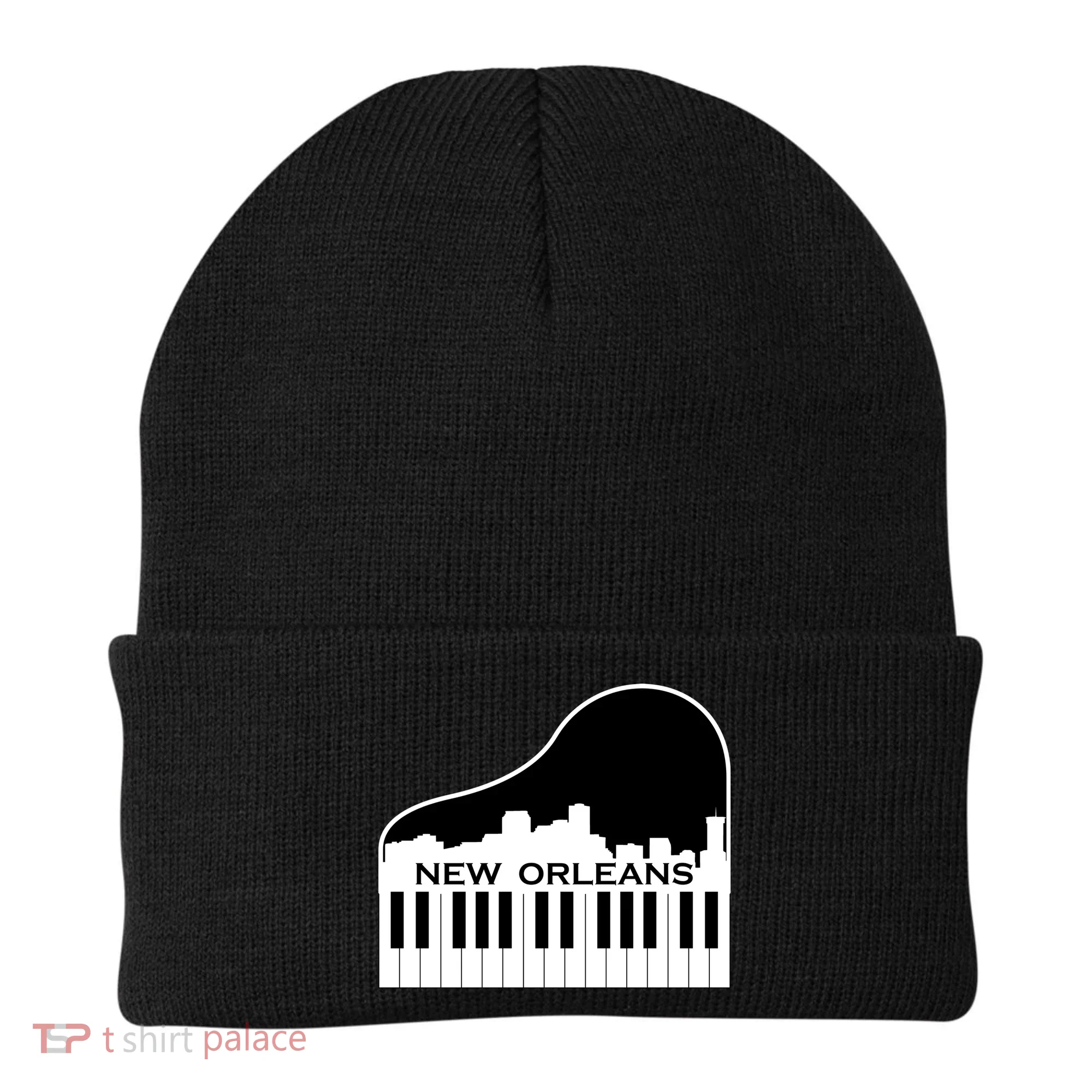 New Orleans Cool Piano Skyline Beanie