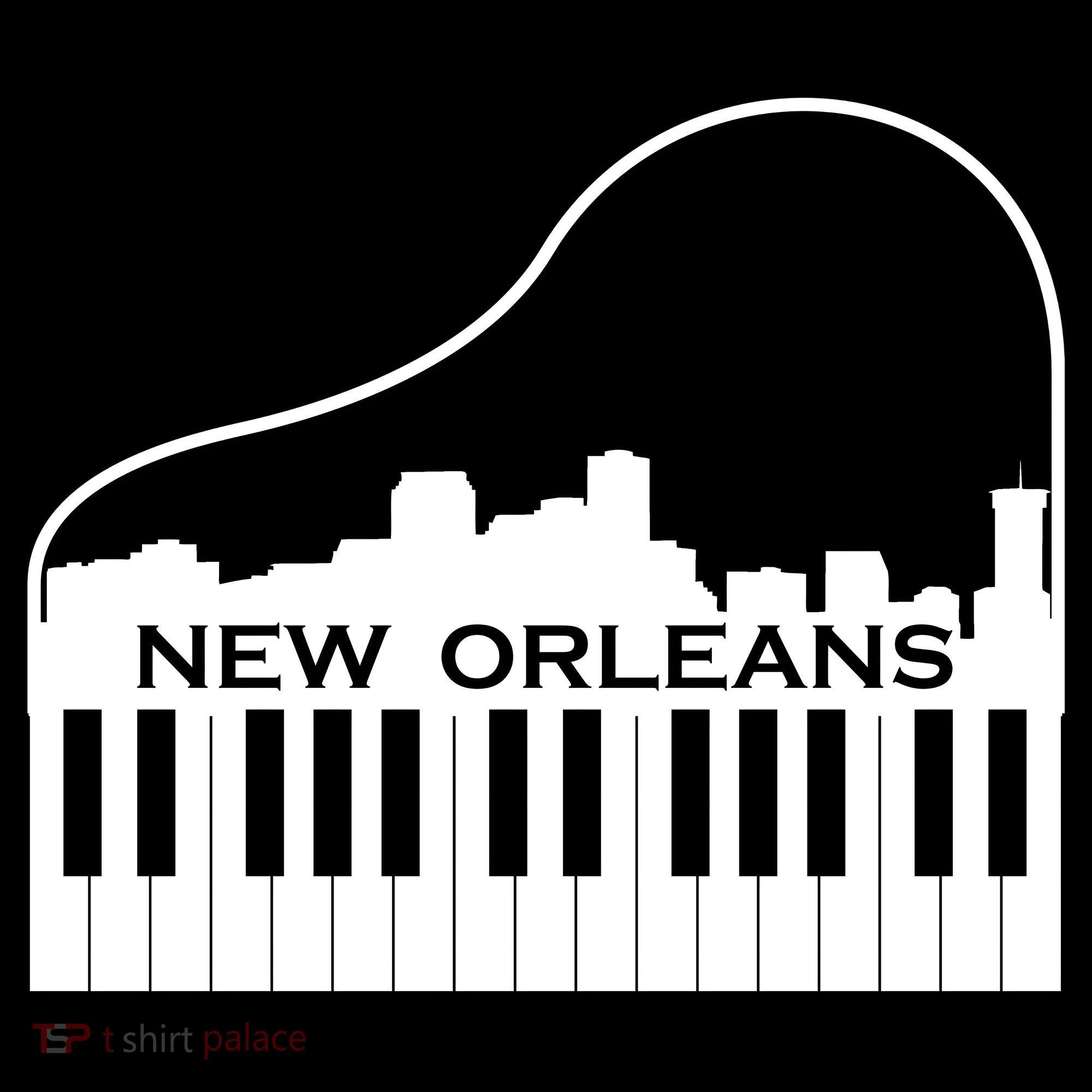 New Orleans Cool Piano Skyline Women's Hoodie