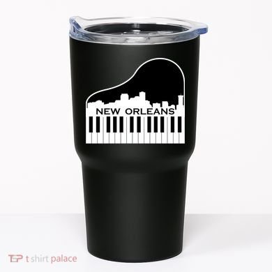 New Orleans Cool Piano Skyline Tumbler