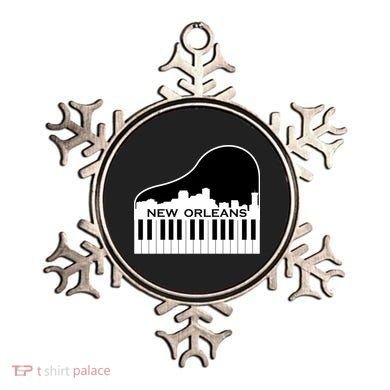 New Orleans Cool Piano Skyline Ornament
