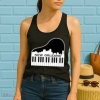 New Orleans Cool Piano Skyline Women's Tank Top thumb 2