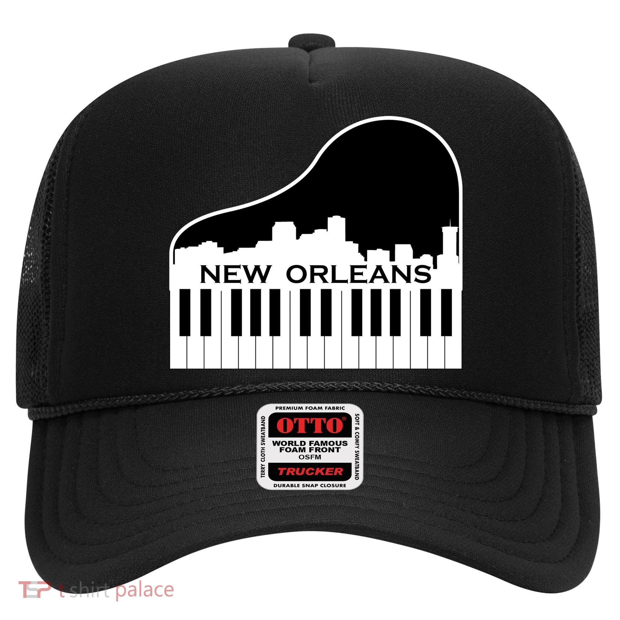 New Orleans Cool Piano Skyline Hat