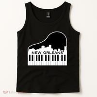 New Orleans Cool Piano Skyline Tank Top thumb 2