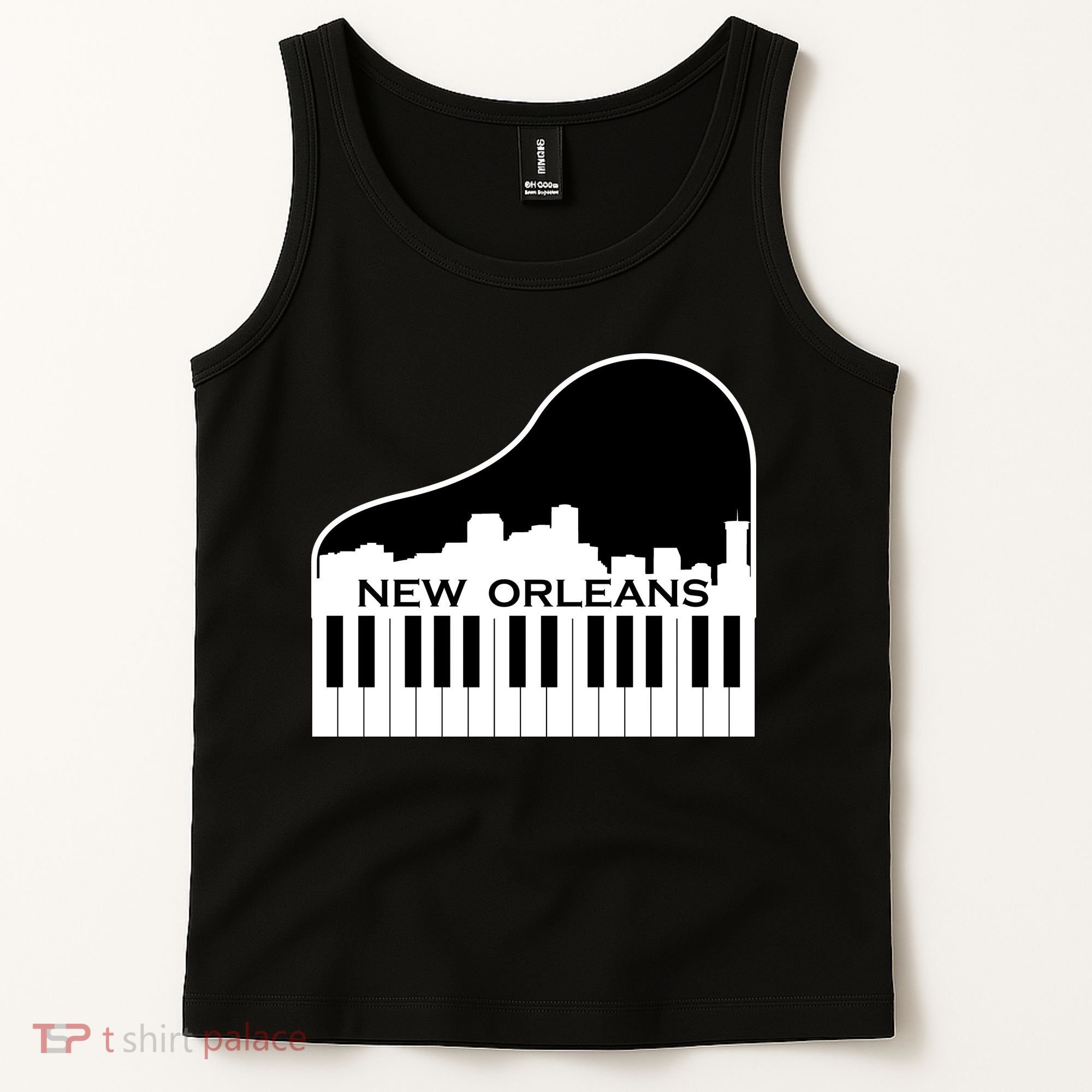 New Orleans Cool Piano Skyline Tank Top