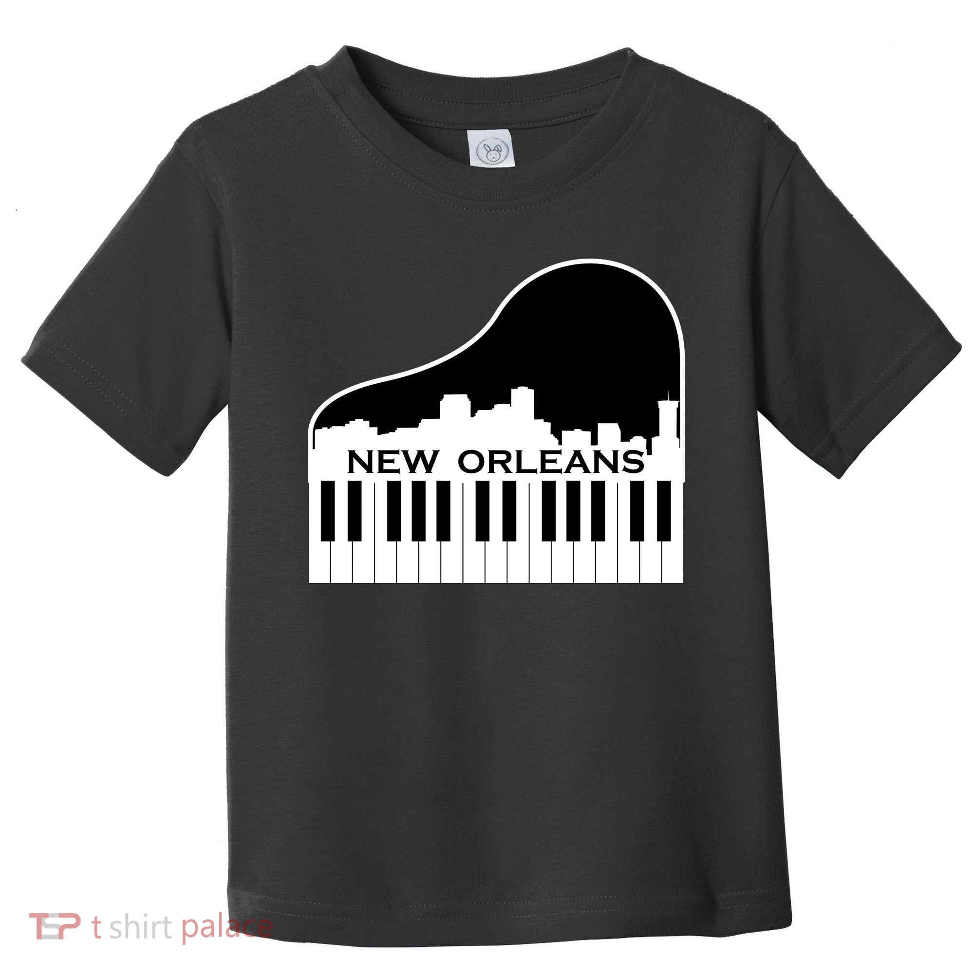 New Orleans Cool Piano Skyline Toddler T-Shirt