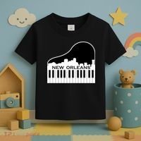 New Orleans Cool Piano Skyline Toddler T-Shirt thumb 3