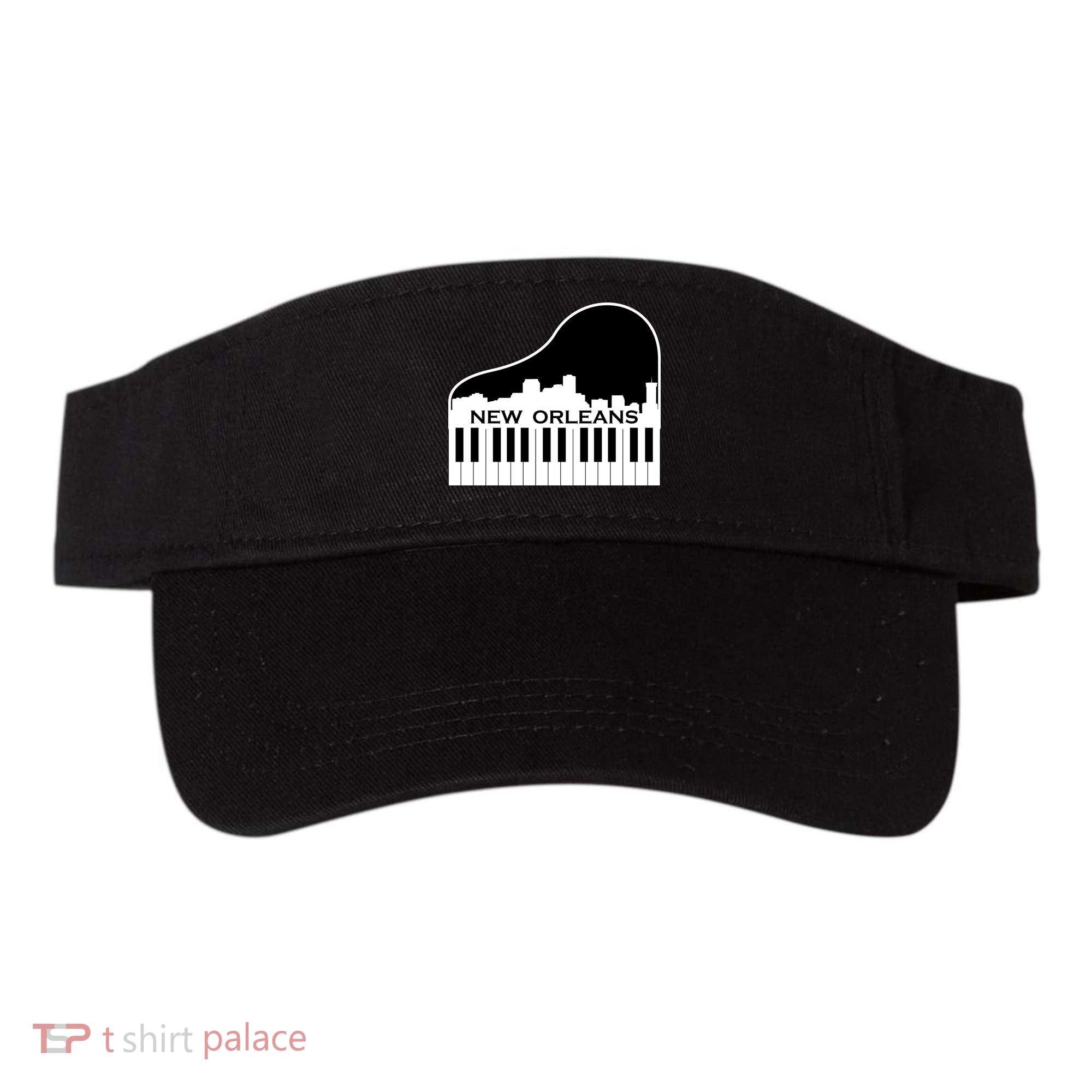 New Orleans Cool Piano Skyline Visor
