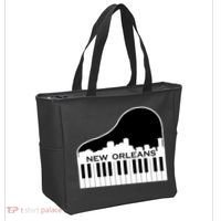 New Orleans Cool Piano Skyline Tote Bag thumb 2