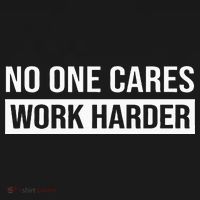 No One Cares Work Harder Motivational Workout & Gym Long Sleeve Shirt thumb 2