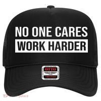 No One Cares Work Harder Motivational Workout & Gym Hat thumb 0