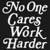 No One Cares Work Harder Gym Motivation Coaster thumb 2