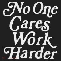 No One Cares Work Harder Gym Motivation Golf Towel thumb 3
