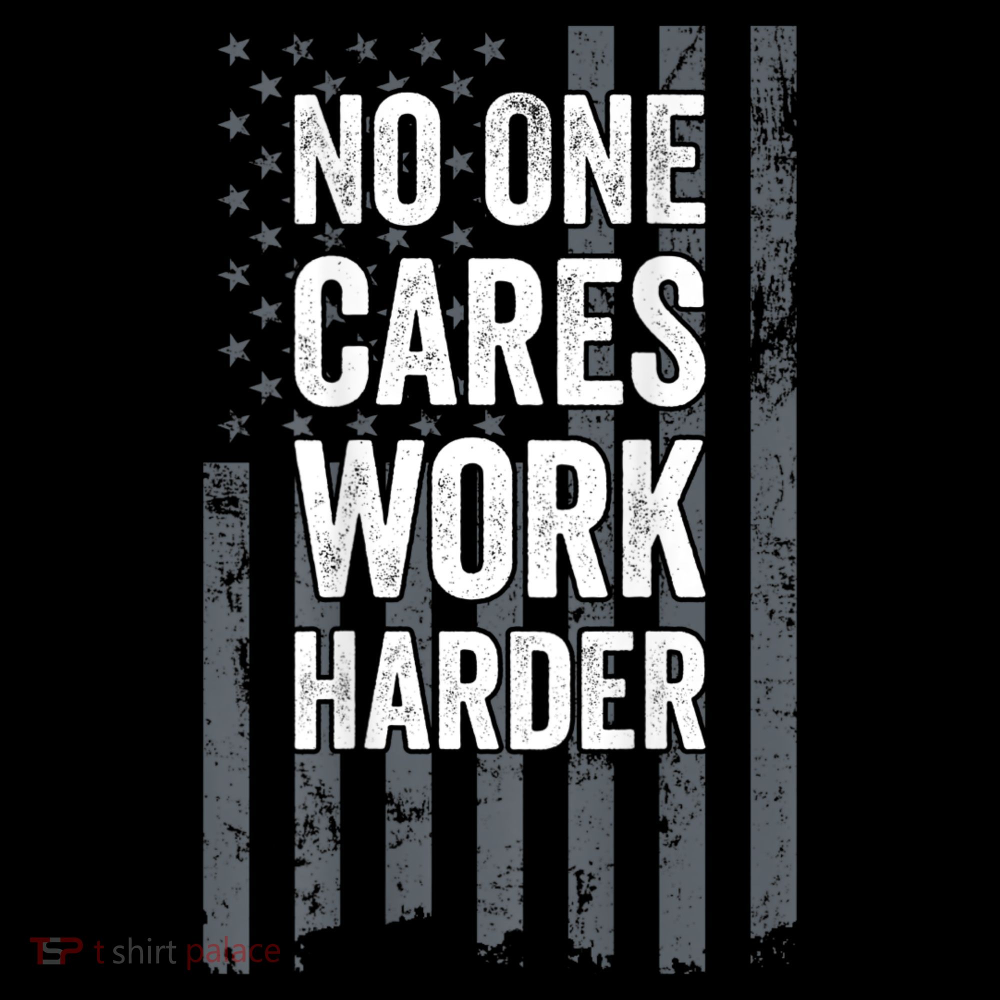 No One Cares Work Harder Motivational Workout Gym ON BACK Women's Hoodie