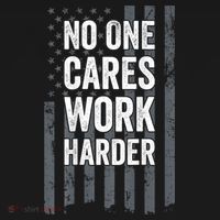 No One Cares Work Harder Motivational Workout Gym ON BACK Mousepad thumb 1