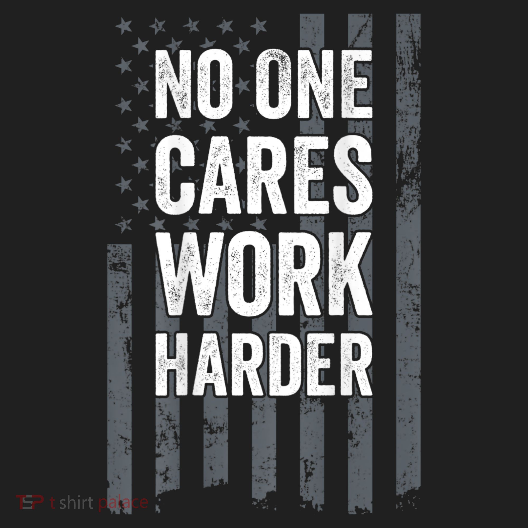No One Cares Work Harder Motivational Workout Gym ON BACK Hat
