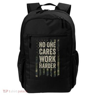 No One Cares Work Harder Motivational Workout Gym Backpack