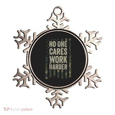 No One Cares Work Harder Motivational Workout Gym Ornament