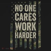 No One Cares Work Harder Motivational Workout Gym Kids Sweatshirt thumb 2