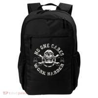 No One Cares Work Harder Skull Engineer Backpack thumb 0