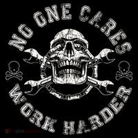 No One Cares Work Harder Skull Engineer Backpack thumb 2