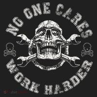 No One Cares Work Harder Skull Engineer Tumbler thumb 3