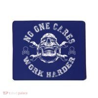 No One Cares Work Harder Skull Engineer Mousepad thumb 0