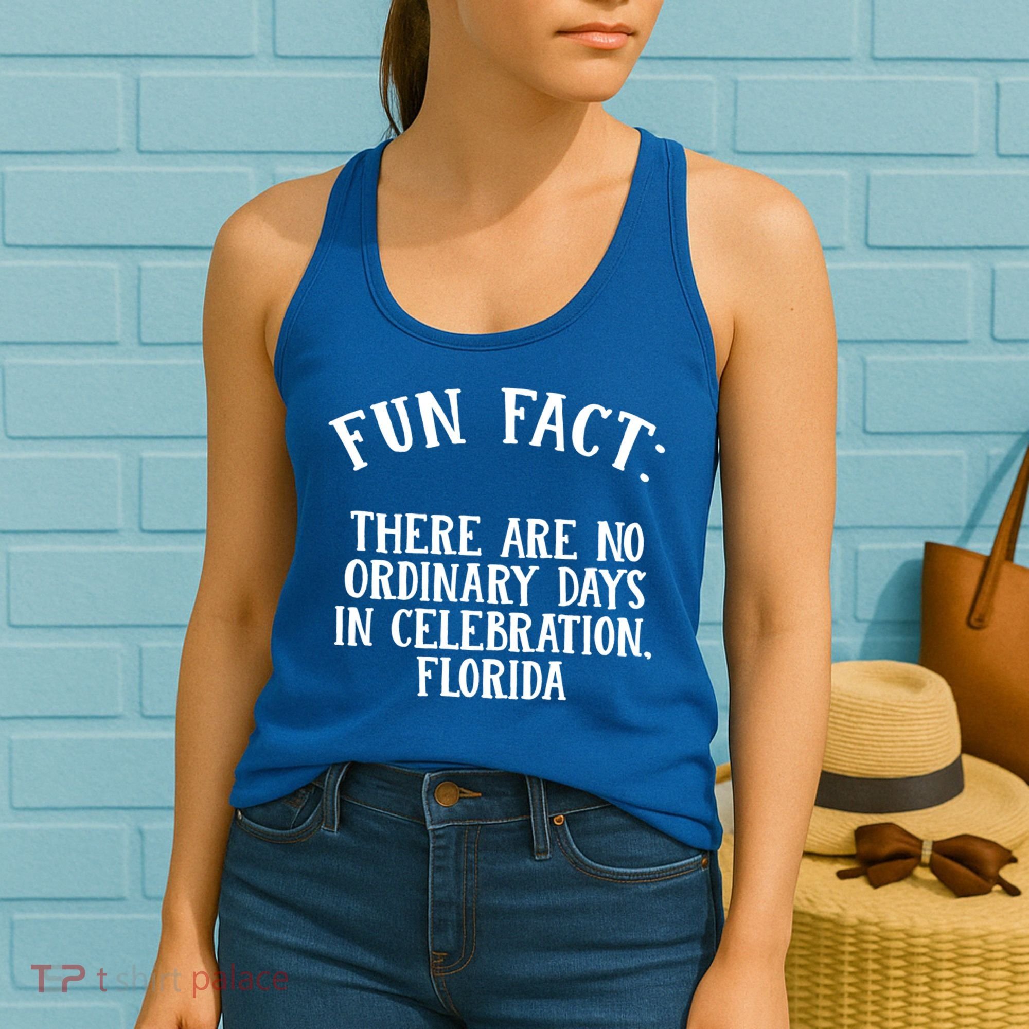No Ordinary Days In Celebration Florida Pun Fl Joke Cute Gift Women's Tank Top