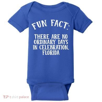 No Ordinary Days In Celebration Florida Pun Fl Joke Cute Gift Baby Bodysuit