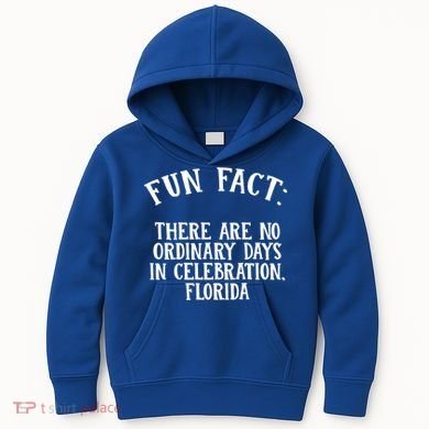 No Ordinary Days In Celebration Florida Pun Fl Joke Cute Gift Kids Hoodie
