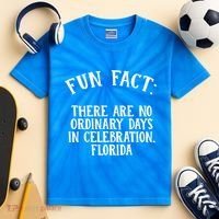 No Ordinary Days In Celebration Florida Pun Fl Joke Cute Gift Kids Tie-Dye T-Shirt thumb 2