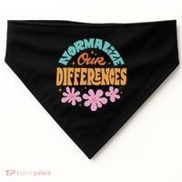 Normalize Our Differences USA-Made Doggie Bandana thumb 0