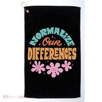 Normalize Our Differences Golf Towel thumb 0