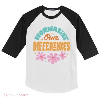 Normalize Our Differences Kids Colorblock Raglan Jersey