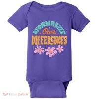 Normalize Our Differences Baby Bodysuit thumb 0