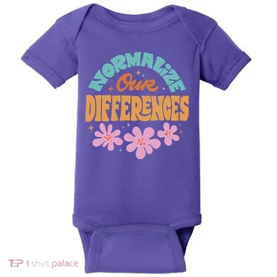 Normalize Our Differences Baby Bodysuit