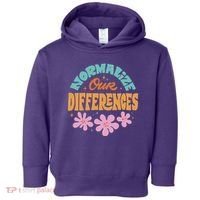 Normalize Our Differences Toddler Hoodie thumb 0