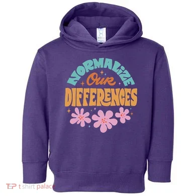 Normalize Our Differences Toddler Hoodie